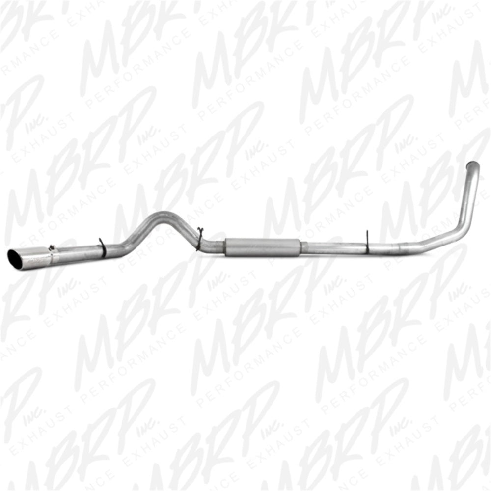 Fits 2000-2003 Ford Excursion 4in. Exhaust System; Single Side Exit AL - S6204AL - Turbo Back Exhaust Car Part People