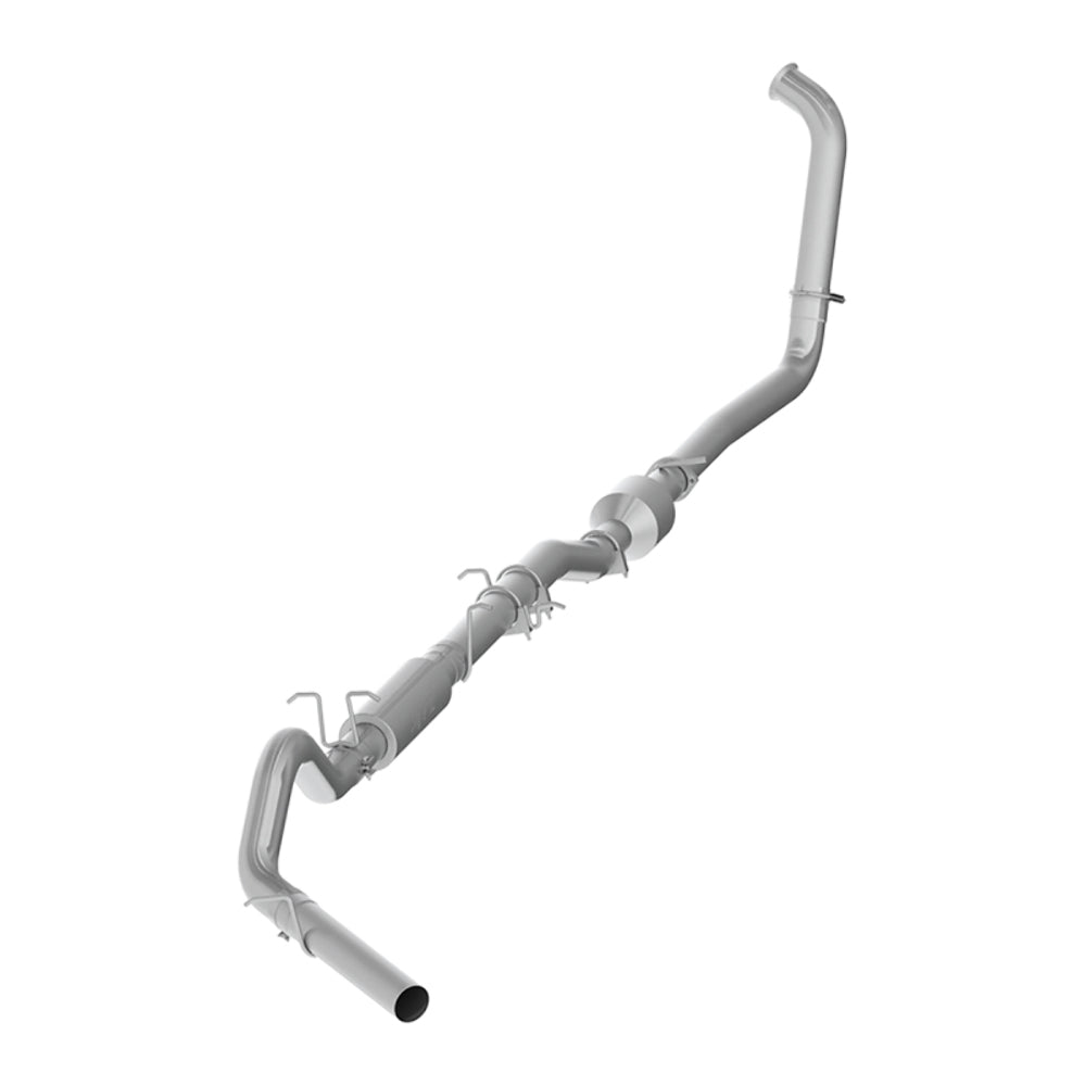 Fits 2003-07 Ford F-250 Super Duty 4" Exhaust System; Single Side-S6206P - Turbo Back Exhaust Car Part People