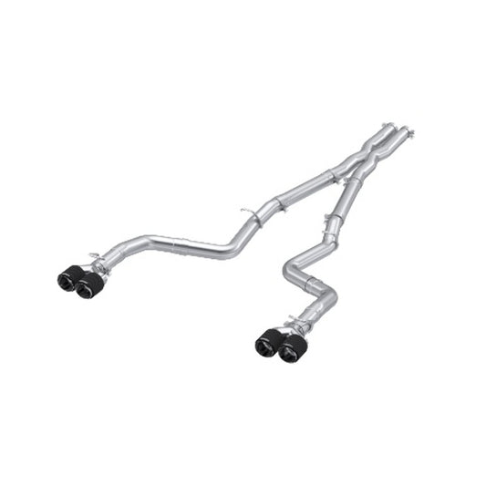 Fits 2015-2016 Dodge Challenger 3in. Cat Back; Dual Rear; Quad Tips - S71163CF - Cat Back Exhaust Car Part People