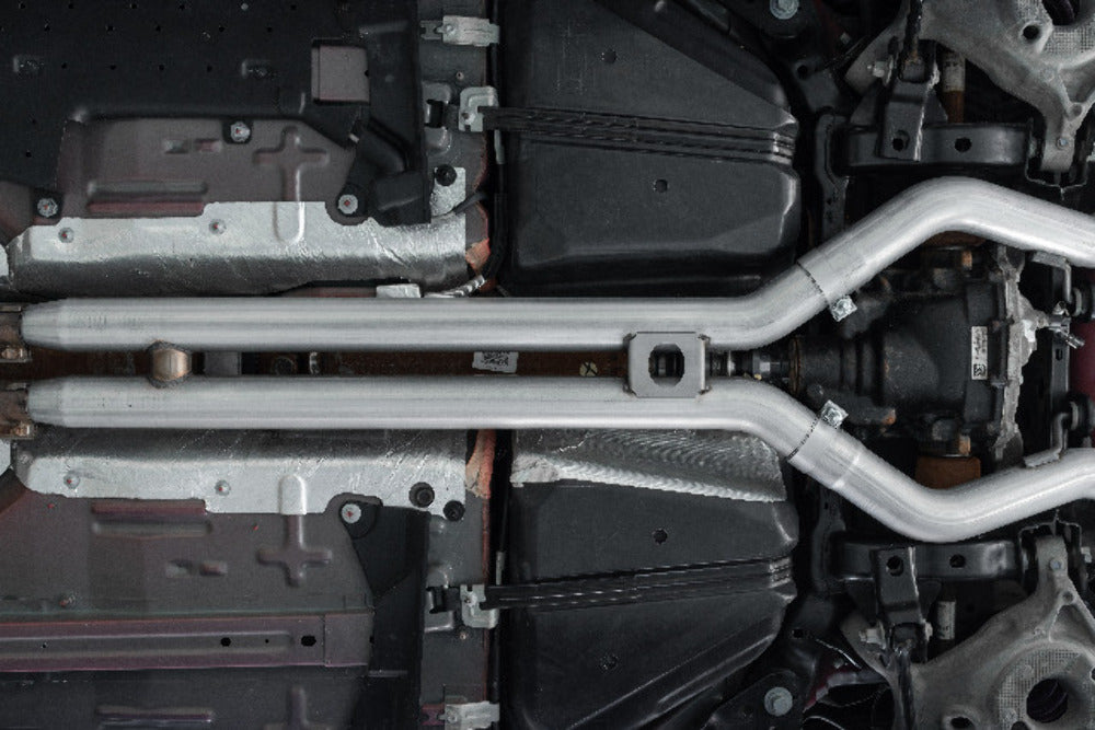 Fits 18-23 Mustang 3" Cat Back w/Quad 4" Dual Wall Tips-Black-S7205BLK