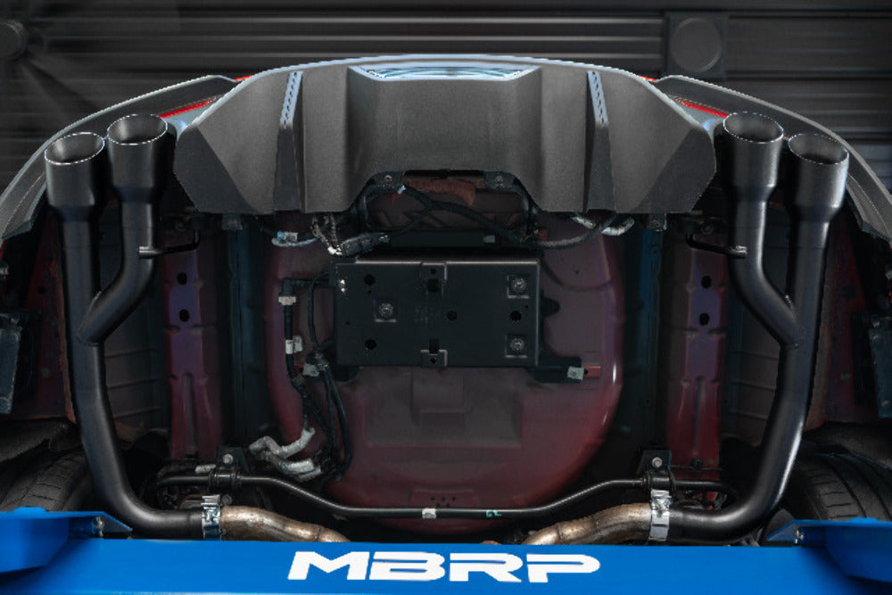 Fits 2018-2023 Ford Mustang 2.5" Axle Back w/Quad 4" Dual Wall Tips-S7211304