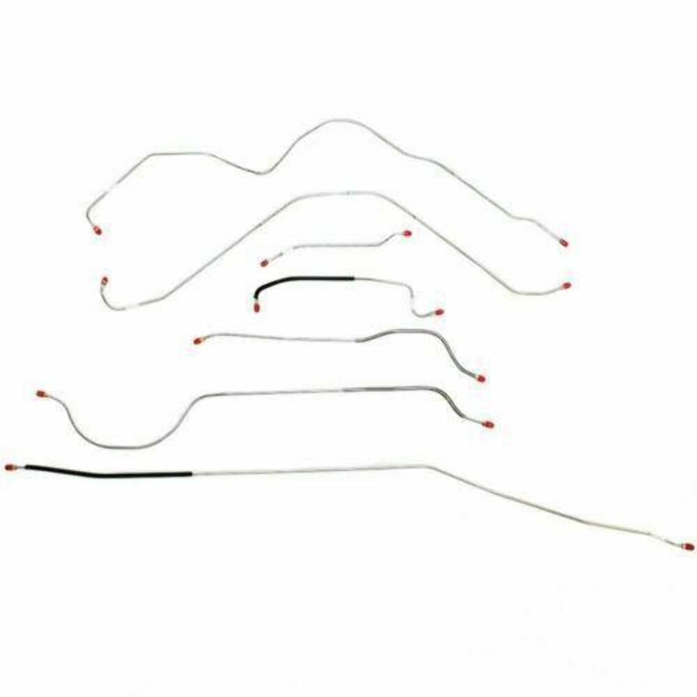 Brake Line Kit For 56 Ford Thunderbird Manual 7 Piece Steel Fine Lines