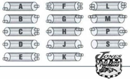 Jones Exhaust SD726-4B Super Duty Muffler 2.5 Inlet, 2.5 Outlet
