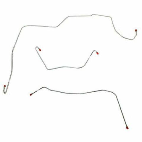 1961-62 Ford Thunderbird Front Brake Line Kit w/ Power Brakes 3 Piece SKT6101SS