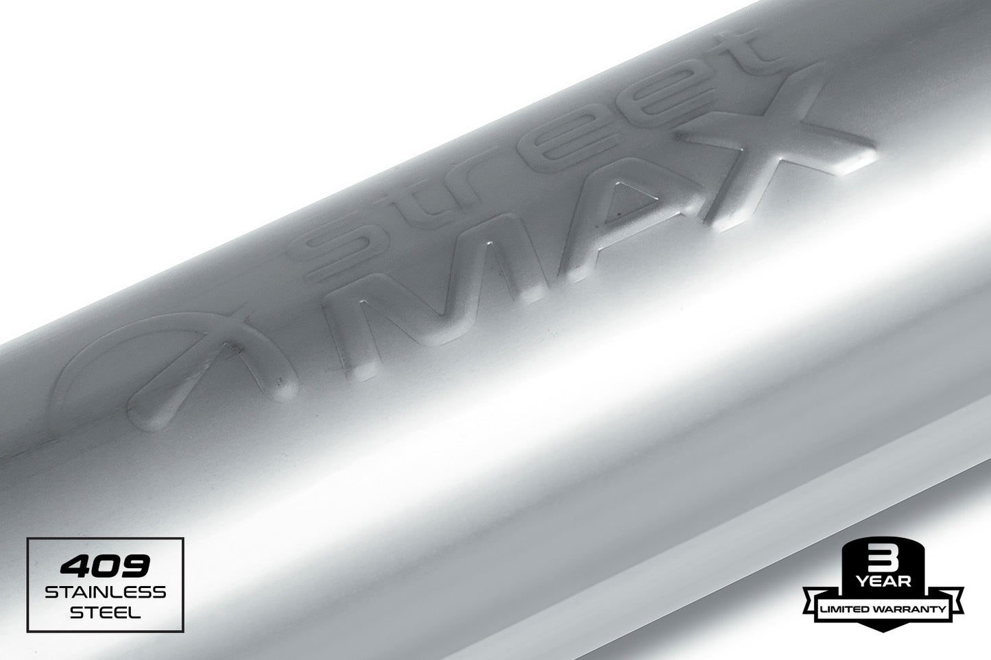Fits 1959-63 Chevrolet Biscayne Straight Through Muffler-Stainless SM10426-JHPR