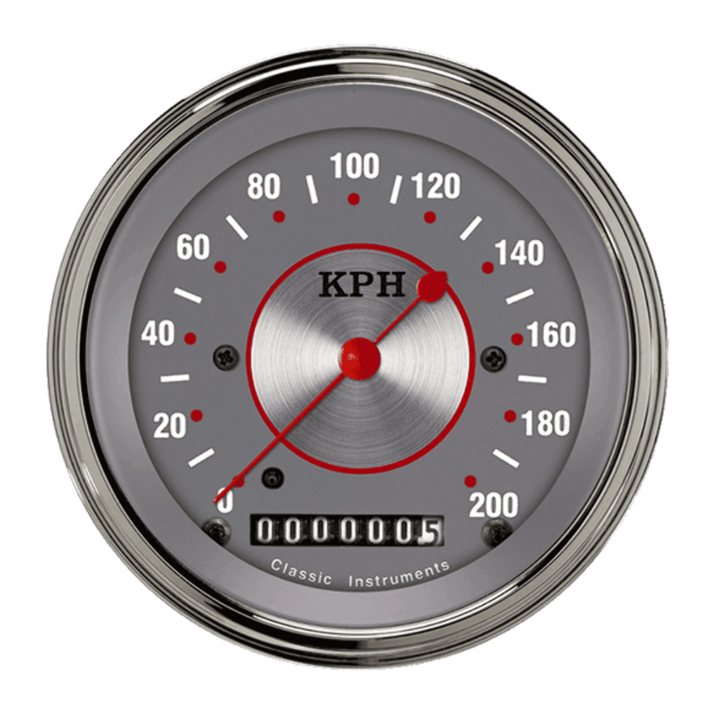 Silver Series 3 3/8" Speedometer SS59SLF