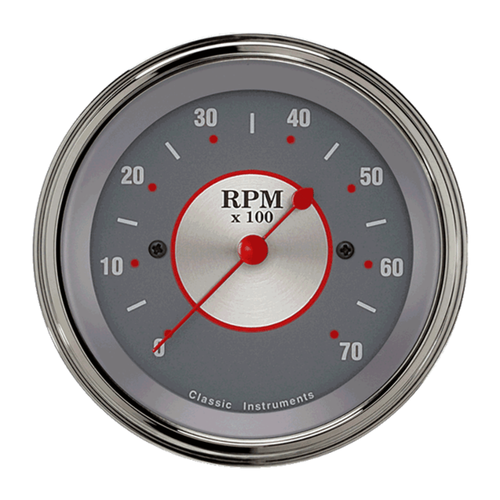Silver Series 3 3/8" Tachometer SS70SLF