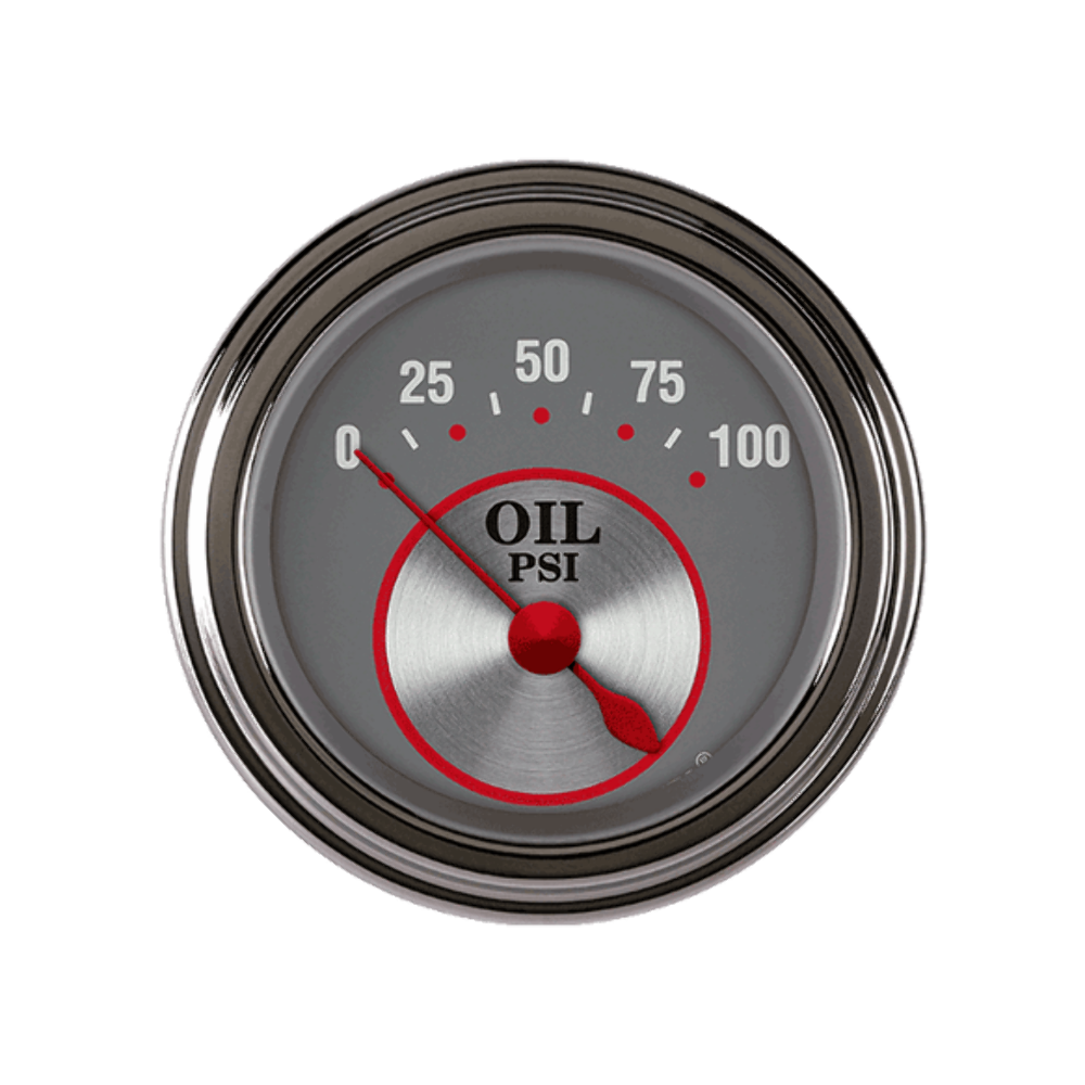 Silver Series 2 1/8" Oil Pressure SS81SLF