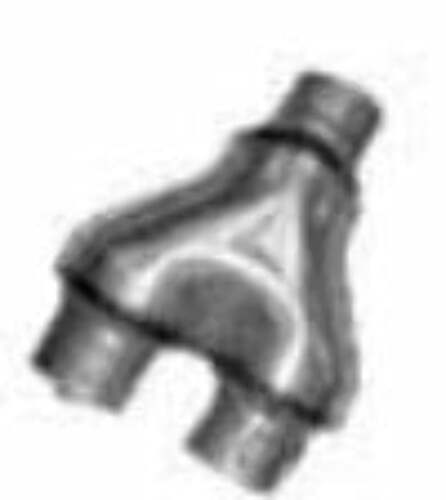 Jones Exhaust SU6-4 Aluminized Stamped Y-Pipe 3 Single Pipe , 2.5 Dual Pipes