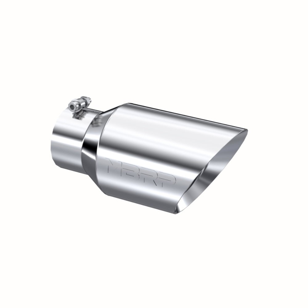 Tip; 6in. O.D. Dual Wall Angled 4in. inlet 12in. length; T304 - T5072 - Exhaust Tips Car Part People