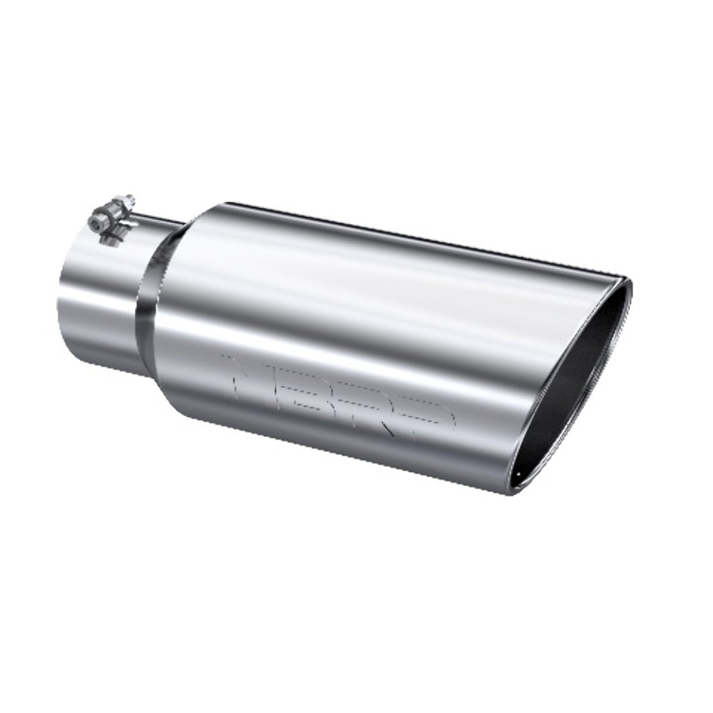 Tip; 7in. O.D.; Rolled End; 5in. inlet 18in. in length; T304 - T5127 - Exhaust Tips Car Part People