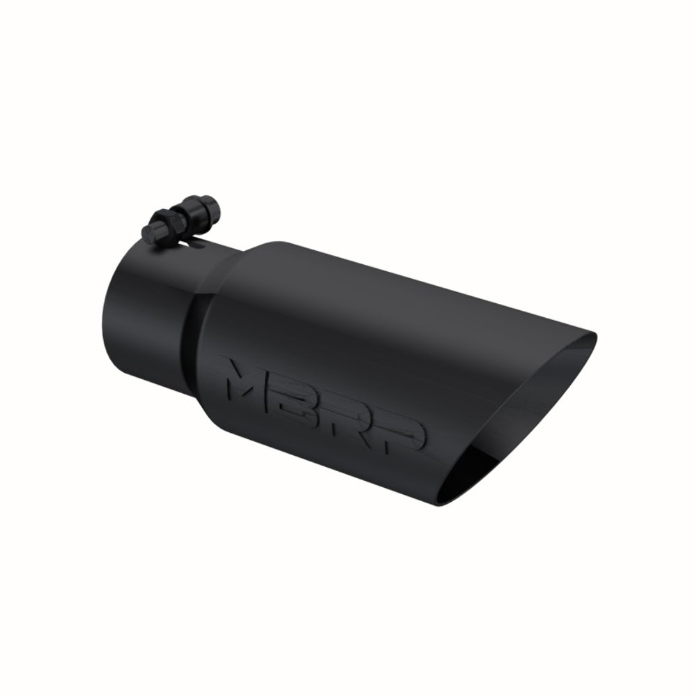 Tip; 4in. O.D.; Dual Wall Angled; 3in. inlet; 10in. length; Black - T5156BLK