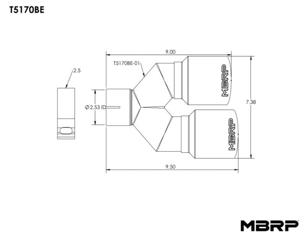 Exhaust Tip - T5170BE