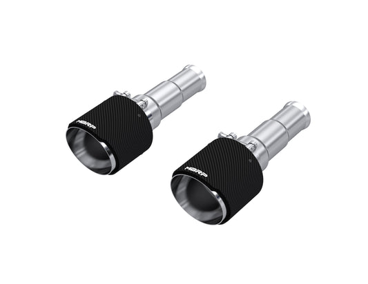 2019-24 Ram 1500 Big Horn 5" OD Dual Wall Angle Cut Carbon Fiber Exhaust T5199CF