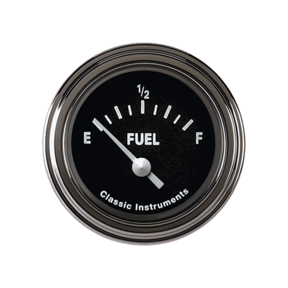 Tetra Series, Black Fuel Gauge 0-90 TE12BSLF