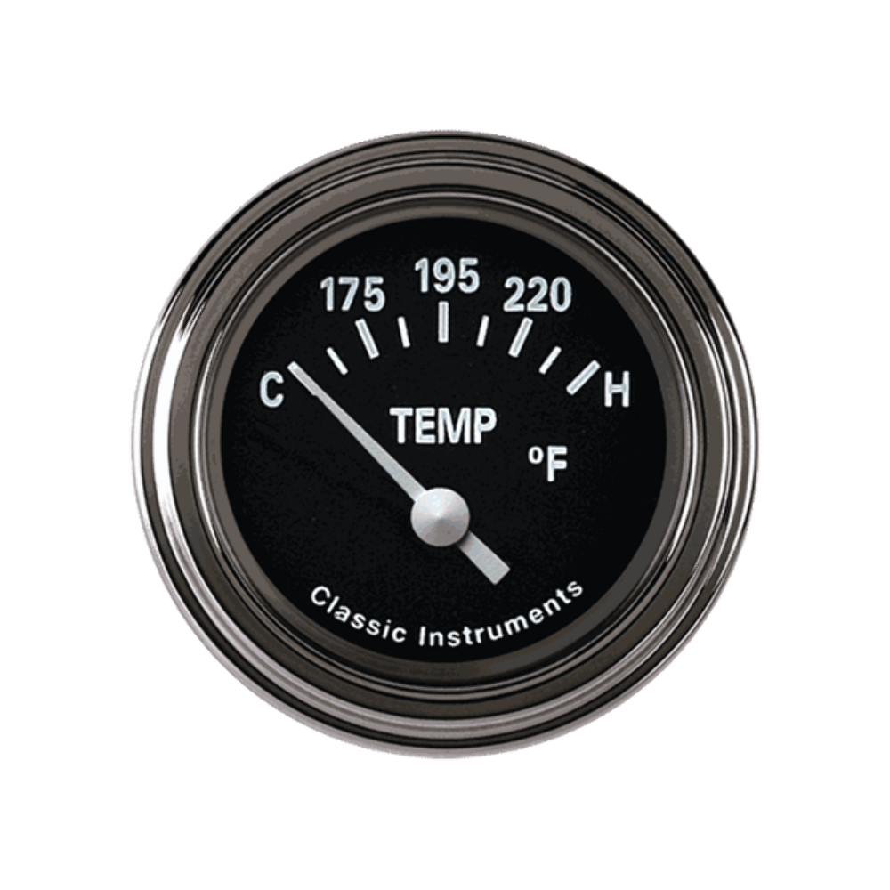 Tetra Series, Black Temp Gauge TE26BSLF