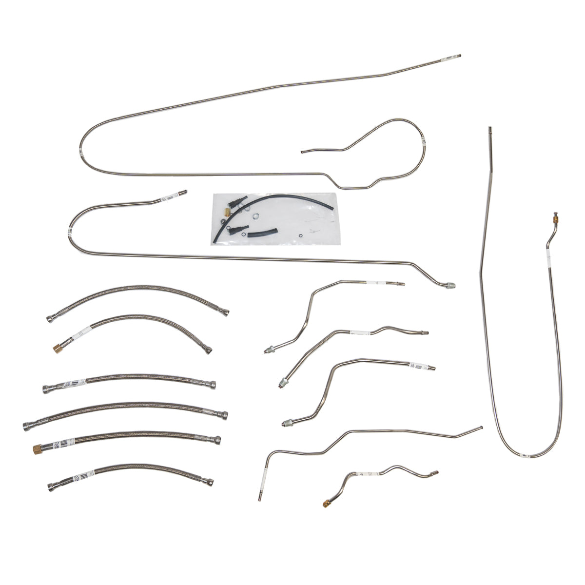 Fuel Line Kit Ext Cab/Short Bed V8 Stainless for 96-98 GMC 1500 TGL9605SS - Pre-Bent Fuel Lines Car Part People