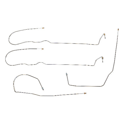 Chevy Intermediate Brake Line Kit; Fine Lines-TIN0802SS