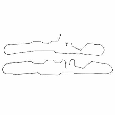 Fits 2007-18 Chevy Silverado 1500 Ext Cab/Short Bed Intermediate Brake Lines TIN1401OM
