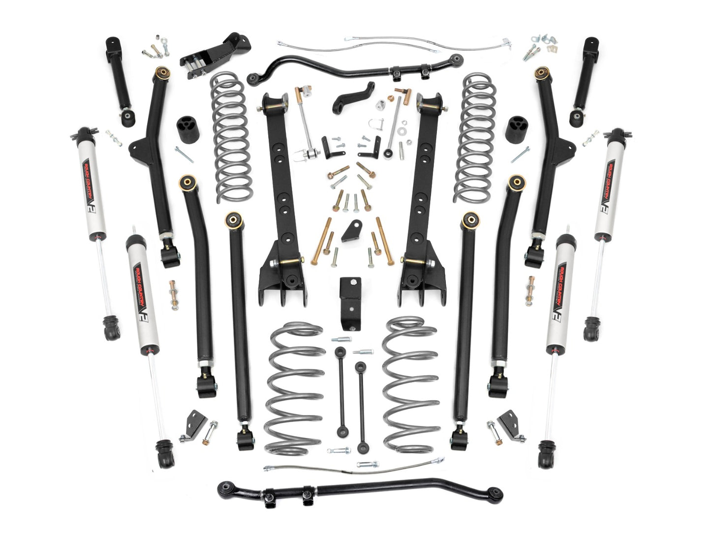 Rough Country 6 Inch Lift Kit - Long Arm - V2 - Jeep Wrangler TJ 4WD (1997-2006) - 65970