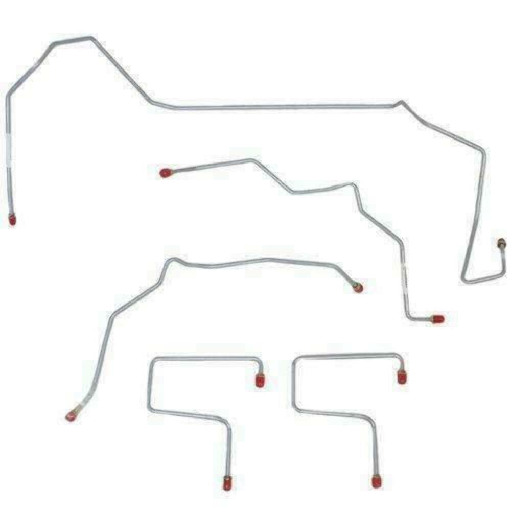 GMC Jimmy 2000-2005 Front Brake Line Kit 4WD Stainless TKT0105SS-CP