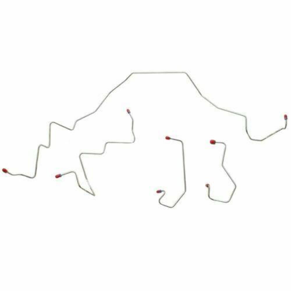 2001-03 Ford F-150 Front Brake Line Kit 2WD Rear Disc Stainless - TKT0141SS - Front Lines Car Part People