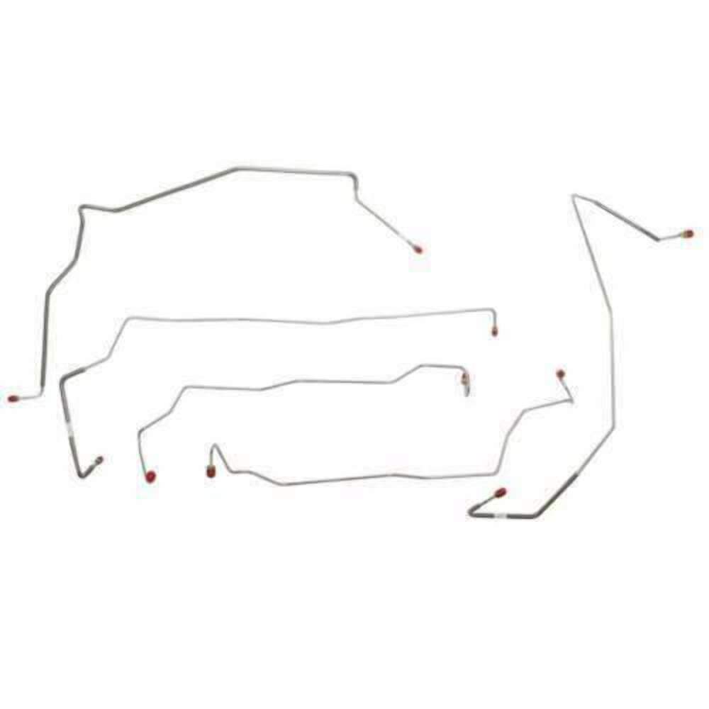Front Brake Line fits 2002 - 2004 Ford F-250 SD w/ AWABS Stainless TKT0245SS - Front Lines Car Part People