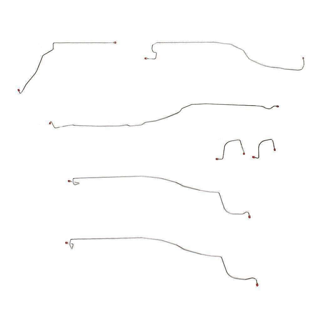 03-04 Chevrolet Silverado 1500 Front Brake Line Kit RWD Stainless Steel
