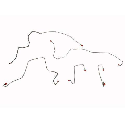 2006-2007 Ford F-250/F-350 Super Duty Front Brake Line Set 4WD Steel TKT0741OM