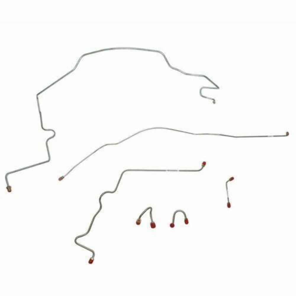 1967-1970 Chevrolet C10 Front Brake Line Kit Power Brakes Steel - TKT6705OM - Front Lines Car Part People