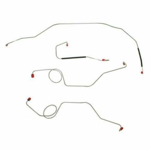 1967-1972 Ford F-100 Front Brake Line Kit 2WD Power Drum Brakes TKT6742OM