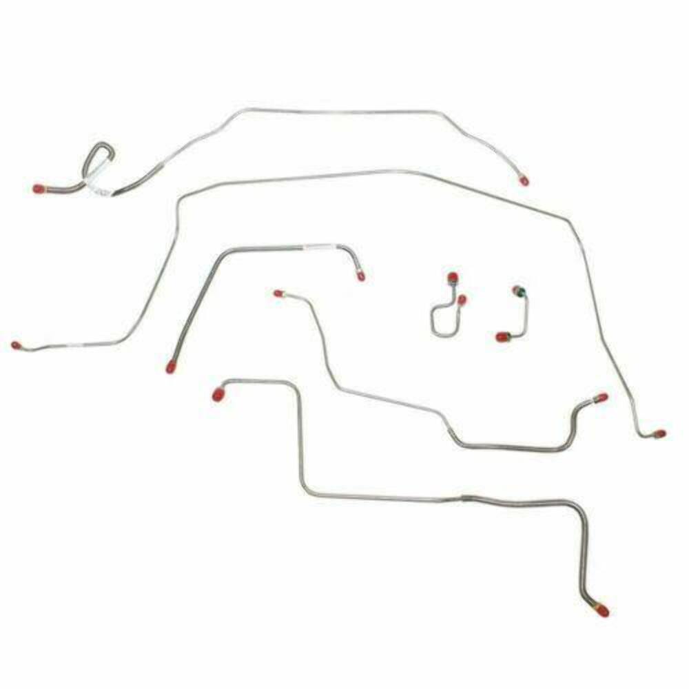 1971-72 Chevrolet C10 Front Brake Line Kit 2WD Standard Brakes - TKT7102SS - Front Lines Car Part People
