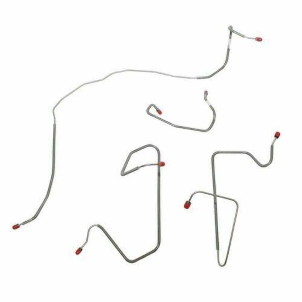 1980-1981 Ford F-150 Front Brake Line Kit 2WD Standard Disc Brakes - TKT8041OM - Front Lines Car Part People