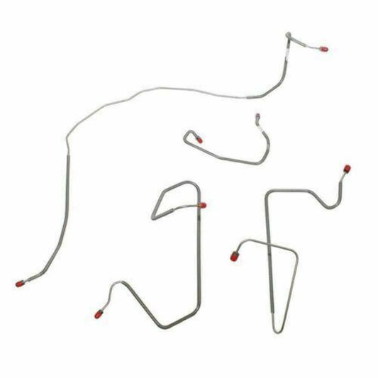 1980-1981 Ford F-150 Front Brake Line Kit 2WD Standard Disc Brakes - TKT8041OM - Front Lines Car Part People
