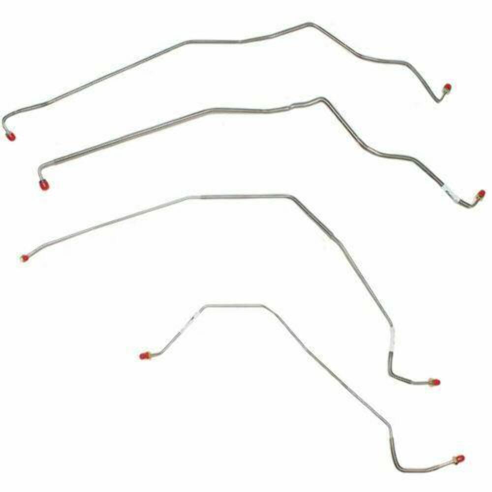 1981-1986 Chevrolet K30 Front Brake Line Kit No ABS Stainless TKT8101SS