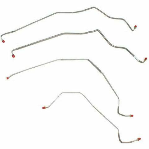 1981-1986 Chevrolet K30 Front Brake Line Kit No ABS Stainless TKT8101SS