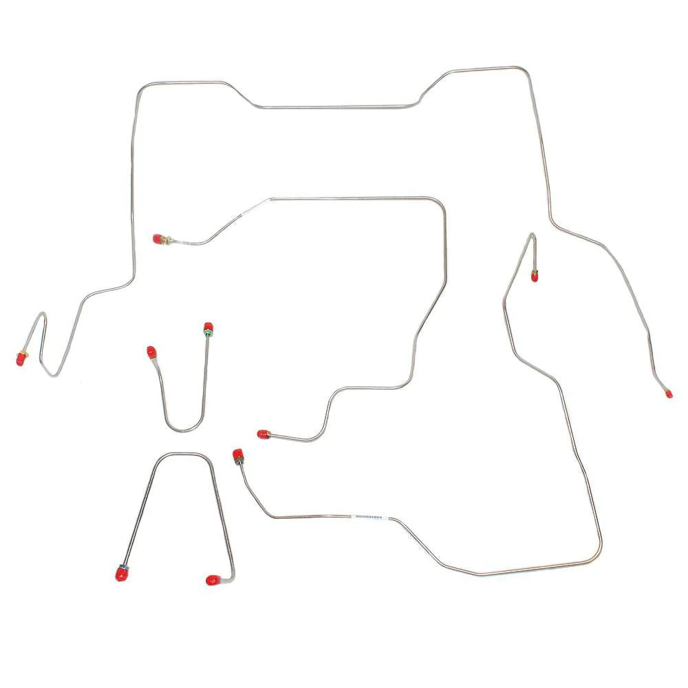 GM Front Brake Line Kit; Fine Lines-TKT9531COM