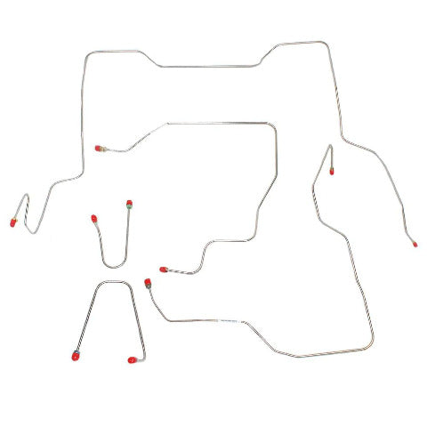 GM Front Brake Line Kit; Fine Lines-TKT9531COM