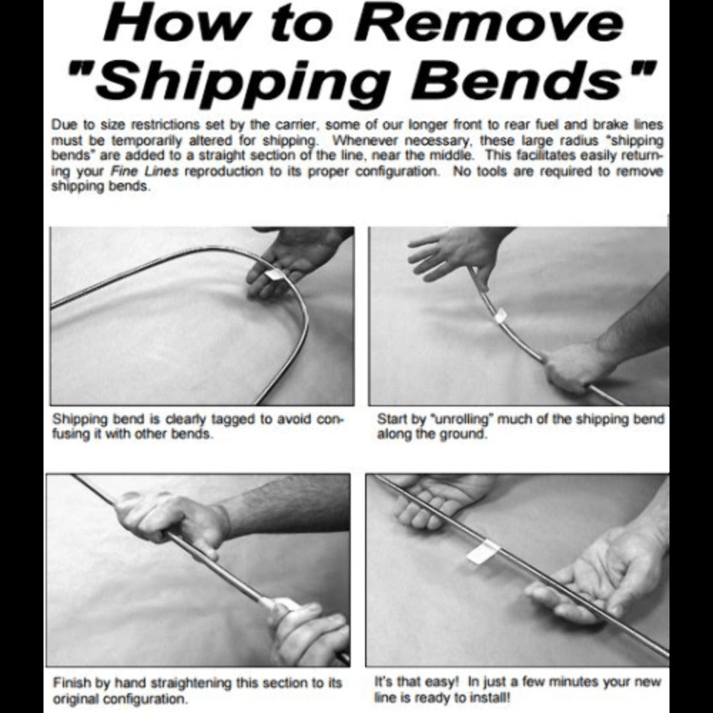 Chevrolet Blazer 1998-99 Front Brake Line Kit 4WD Steel TKT9802OM-CP