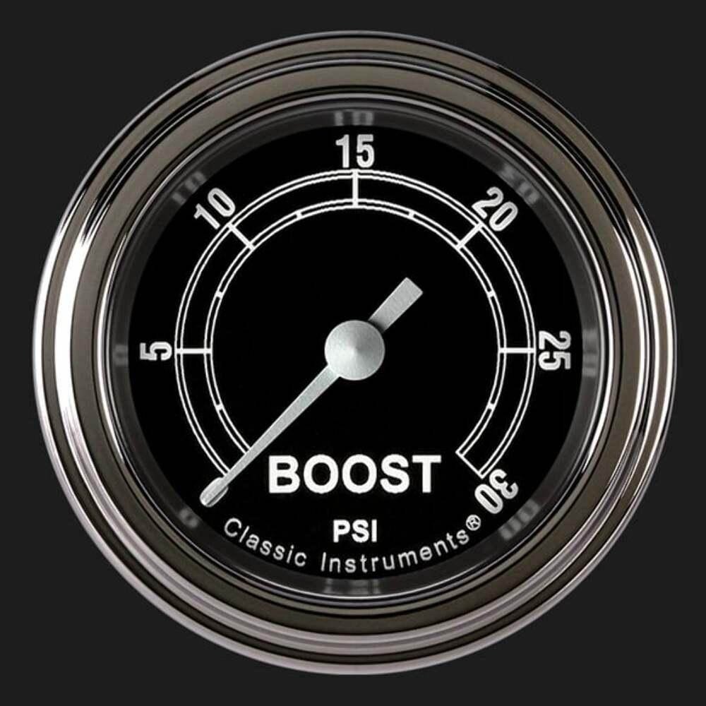 Traditional 2 1/8" Boost Gauge, 30 psi TR142SLF