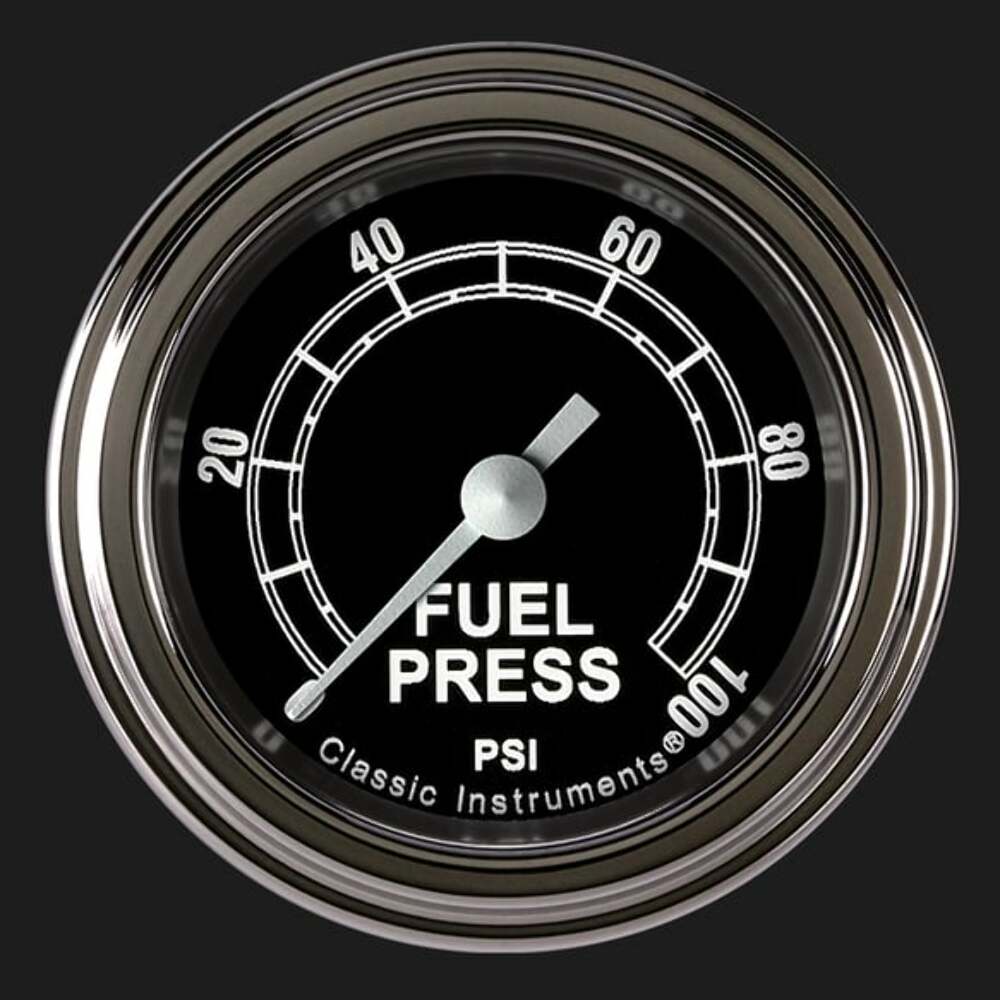 Traditional 2 1/8" Fuel Pressure Gauge, 100 psi TR146SLF