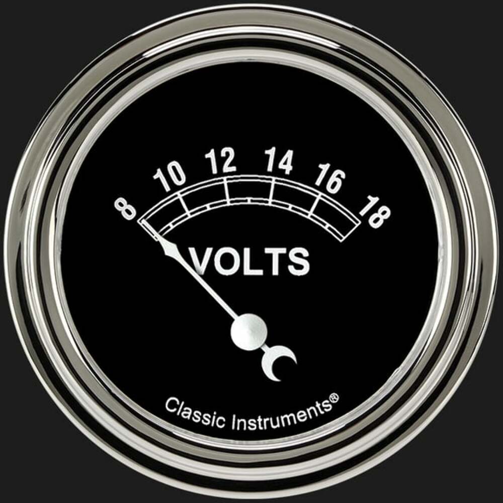 Traditional 2 5/8" Volt Gauge TR230SLF