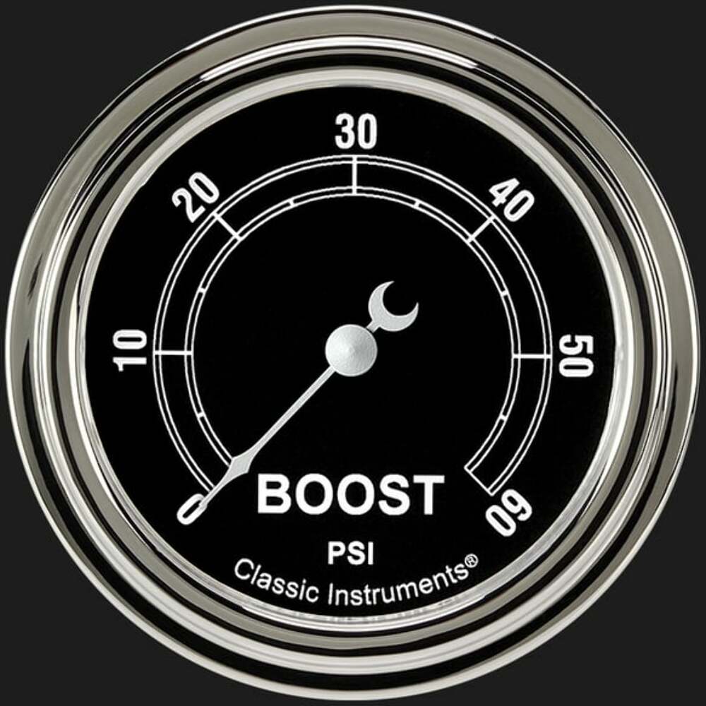 Traditional 2 5/8" Boost Gauge, 60 psi TR343SLF