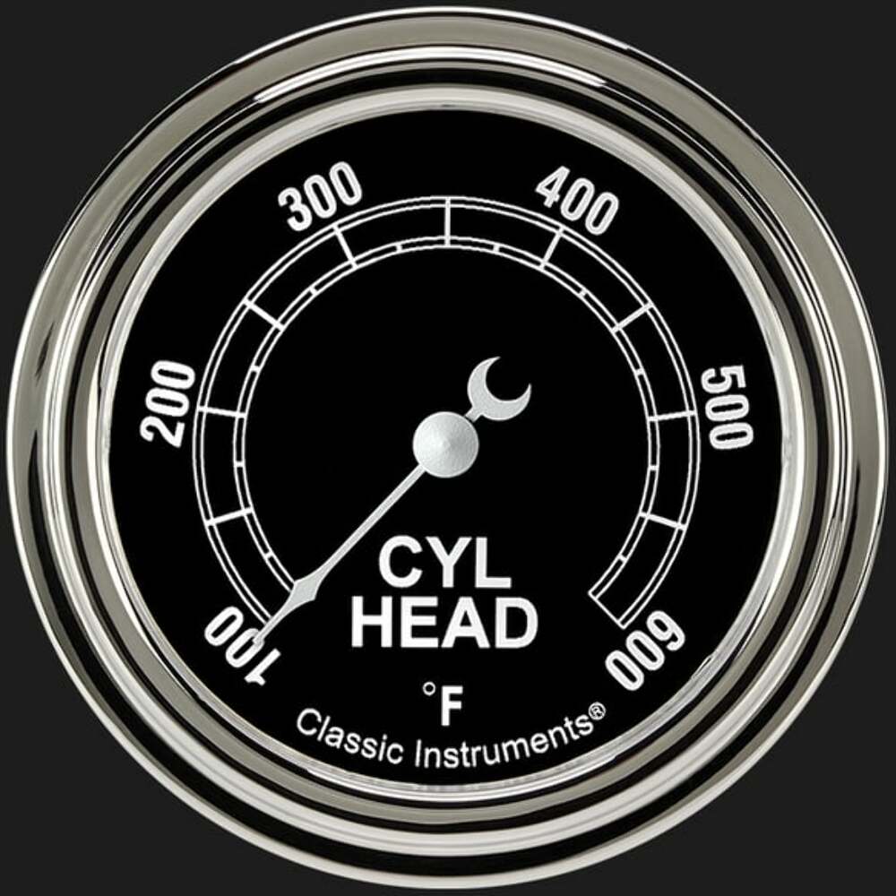 Traditional 2 5/8" Cylinder Head Temp. Gauge TR397SLF