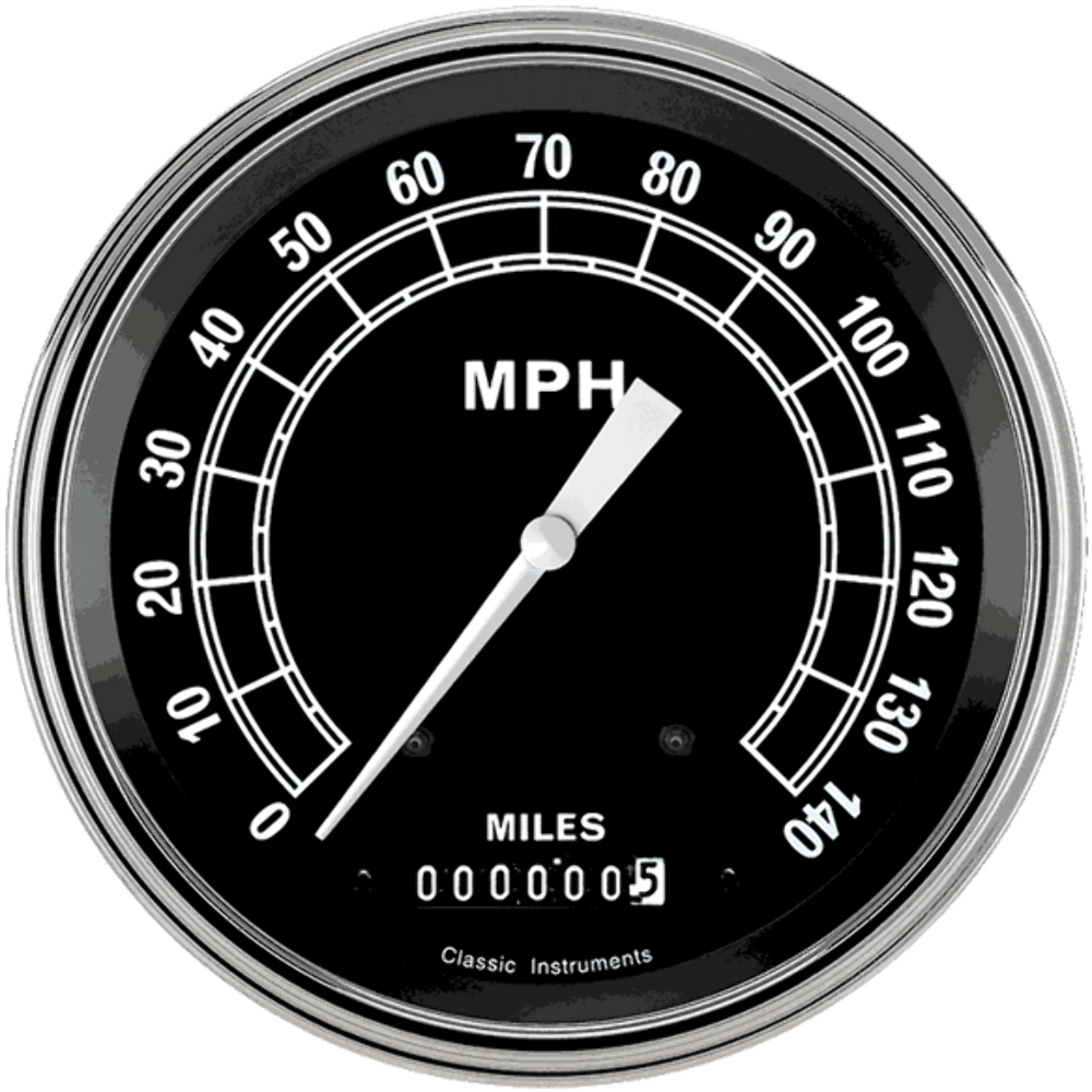 Traditional 4 5/8" Speedometer TR56SLF