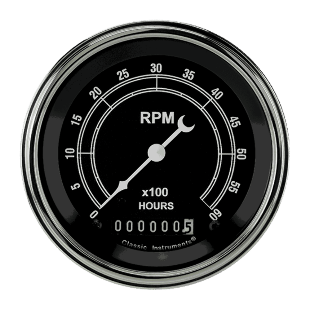 Traditional 3 3/8" Tachometer TR60HSLF