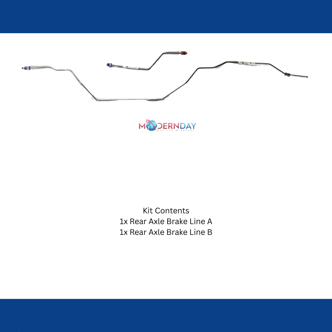 2004-08 Ford F-150 8.8 in. Rear Axle Brake Lines Stainless Steel TRA0442SS