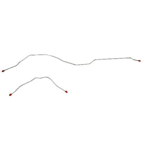 1967-1972 Ford F-100 Pickup Rear Axle Brake Lines 2 Piece Steel TRA6741OM