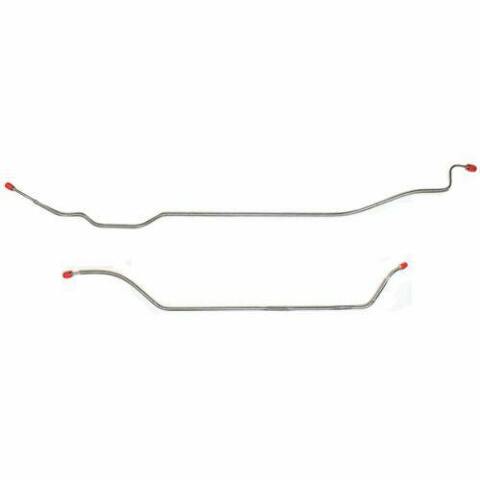 Rear Brake Lines For 71-72 Chevy C10 5 Lug Rear Coil Springs Stainless TRA7101SS