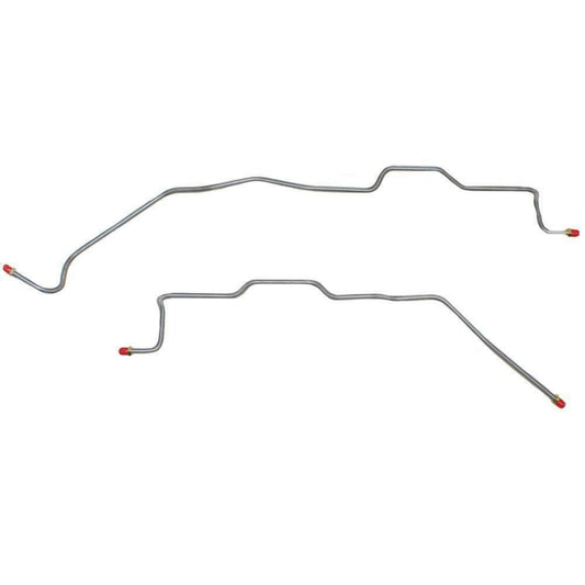 Rear Axle Brake Lines For 1989-2000 Chevrolet K3500 Dually Steel TRA9604OM - Rear Lines Car Part People